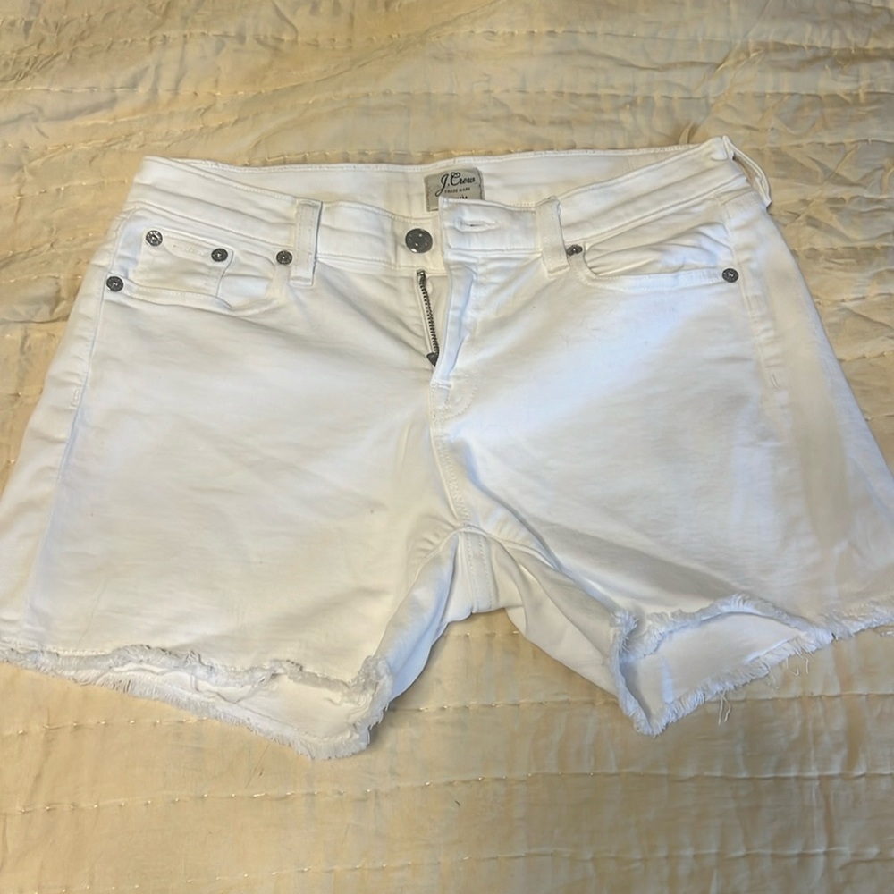 J.Crew size 26 white shorts high rise
